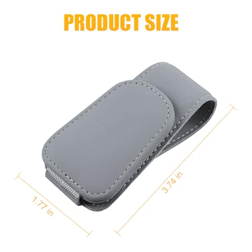Image of AICEL Sunglasses Holders for Car Sun Visor, Leather Eyeglasses Hanger Mounter, Magnetic Glasses Holder and Ticket Card Clip, Auto Interior Accessories Universal for SUV Pickup Truck