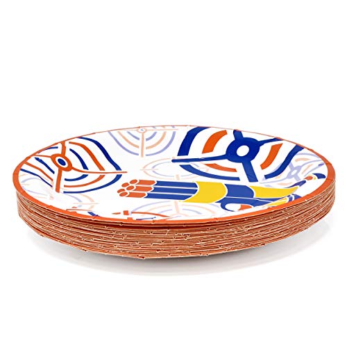 Dart War Party Supplies Tableware Set 24 9" Paper Plates 24 7" Plate 24 9 Oz Cups 50 Lunch Napkins For Kids Target Bullets Guns Battle Zone Army Wars Theme Disposable Birthday Dinnerware Decorations #TOP1