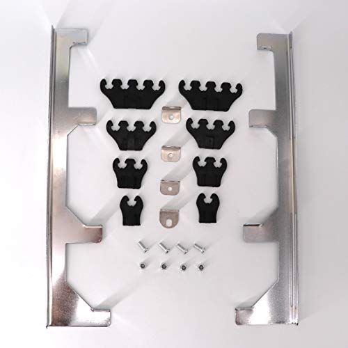 Kipa Chrome Linear Spark Plug Wire Separators Divider Loom Black Valve Cover Fits For Chevy Ford Mopar Sbc 265 283 305 350 400 396 #TOP1