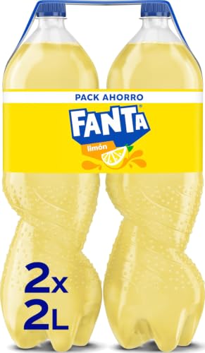 Fanta Limón Refresco Bajo en Calorías Pack 2 x 2 L