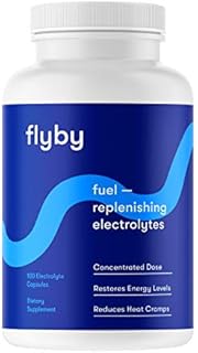 Flyby Electrolyte Replacement Tablets - Pills & Capsules for Rapid Rehydration, Recovery, Keto & Cramps - Salts, Magnesium, Potassium, Sodium - Paleo, Keto & Vegan Friendly - 100 Capsules