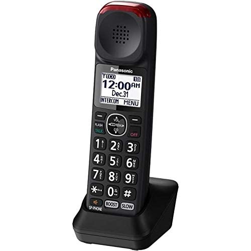 Panasonic New Dect 6.0 Cordless Phone Handset Accessory Talking Caller Id Compatible With Kx-Tgm430B Series Cordless Phone Systems - Kx-Tgma44B (Black) #TOP4