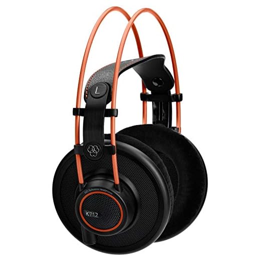 AKG K712PRO - Auriculares para DJ, 105 dB , respuesta en frecuencia 10 - 39800Hz, Negro, 4.76 x 7.83 x 4.45 pulgadas