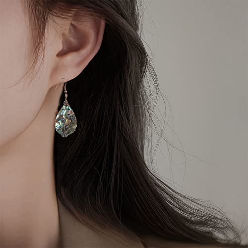 Goxozzy Abalone Shell Dangle Earrings For Women, Trees Of Life Wire Wrapped Teardrop Hook Dangle Earrings For Girls #TOP5