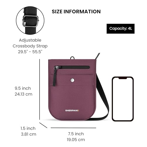Image of Sherpani Prima, Small Anti Theft Crossbody Bag, Travel Shoulder Bag, Cross Body Purses, Handbags, Travel Gift