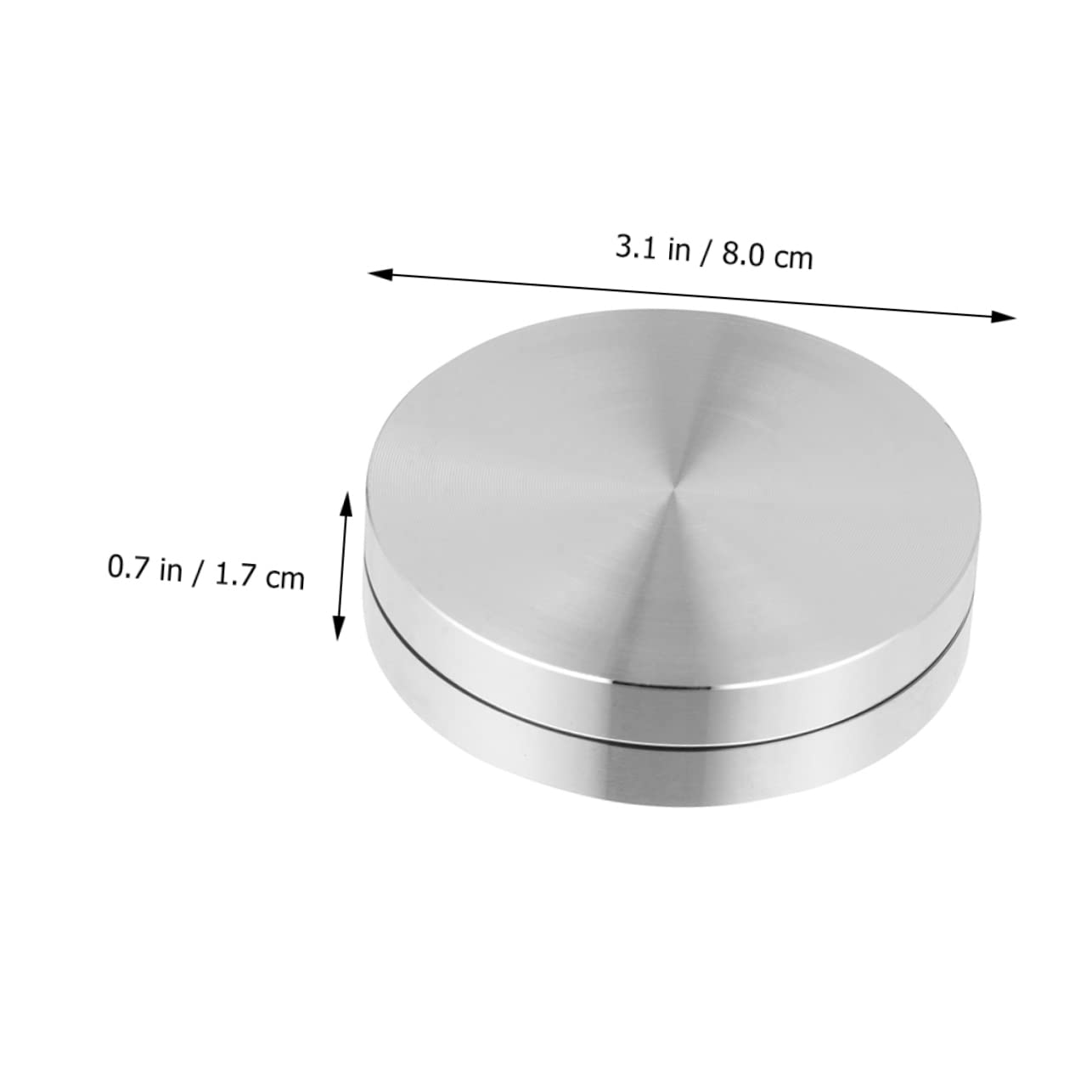 PRETYZOOM Table Turntable Bearing Aluminum Base Heavy Duty Swivel Plate Easy to Oil for Noise Reduction