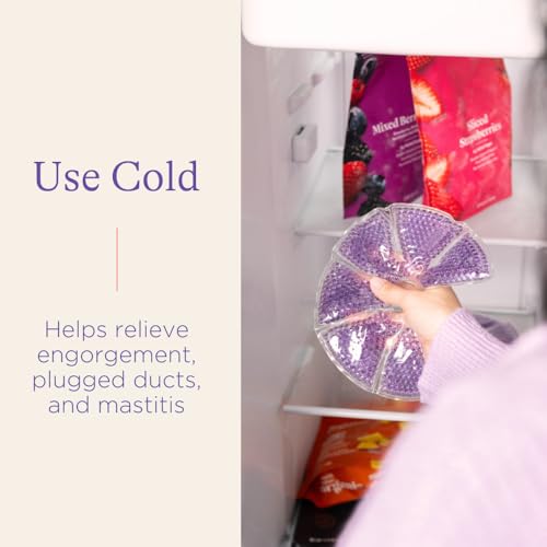 lansinoh breast therapy packs hot and cold breast-pads with 2 soft covers postpartum essentials for nipple pain relief mastitis engorgement support for breastfeeding and pump aid 2 pack