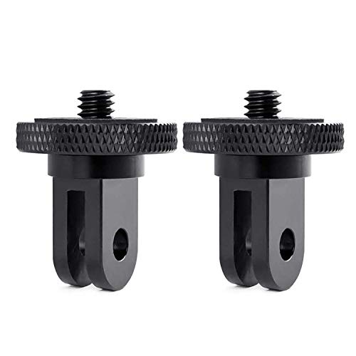 Camera Tripod Mount for Gopro Adapter, 2Pcs 1/4-20 Screw Conversion Adapter for GoPro Hero10, Insta360 X5 X4 X3, X2, Go 2, DJI OSMO Action and Other Action Cameras