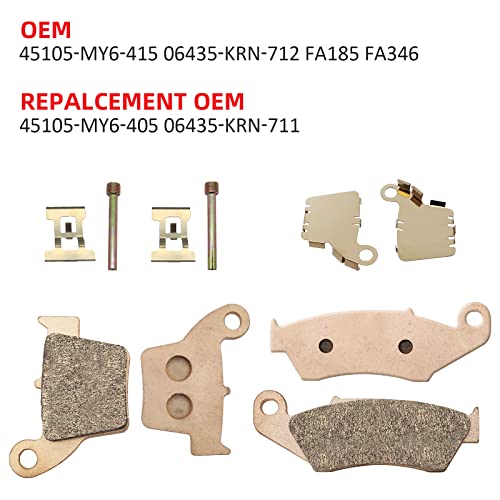 Front Rear Brake Pads Sintered For Honda Crf450R Crf250R Cr250 Cr125 Crf450X Crf250X Crf450 Crf250 Cr250R Cr125R #TOP3
