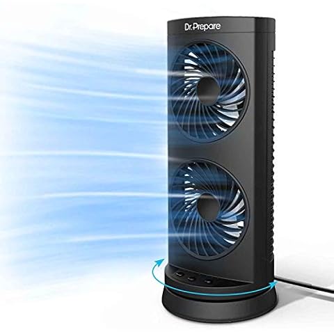 Dr. Prepare Tower Fan Oscillating Fan, Portable Desk Fan Cover