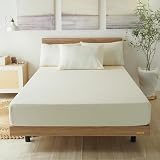 【デイリーコレクション】 シーツナビ付きマットレスカバー 幅220cm×長さ195cm(2台用サイズ) キナリ ゴム留め G07 マチ幅30cm (マット厚25cmまで対応) 綿100% 洗濯可 07シリーズ ボックスシーツ マットカバー ベッドシーツ 【ベッドアンドマットレス】