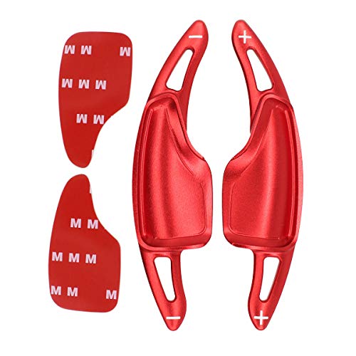NewYall Red Interior Steering Wheel Shift Extension Paddle