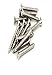 Fender Vintage-Style Bass/Telecaster Bridge/Strap Button Mounting Screws for Electric Guitar, Nickel