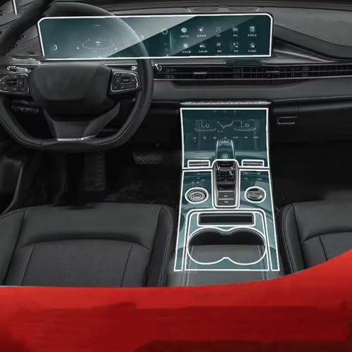 XIUXIYING Acessórios Painel Caixa de Engrenagens TPU Painel Interior Película Protetora Antiarranhões 13, para CAOA Chery TIGGO 8 Pro Plug-in Hybrid 2023
