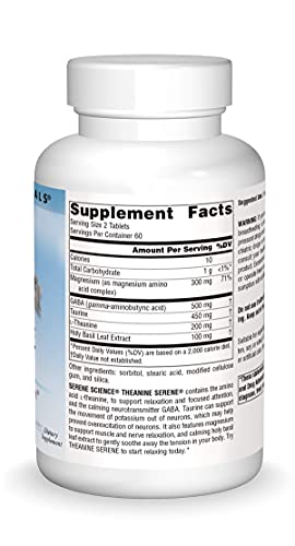 Source Naturals Serene Science L-Theanine With Magnesium And Gaba - 120 Tablets #TOP2