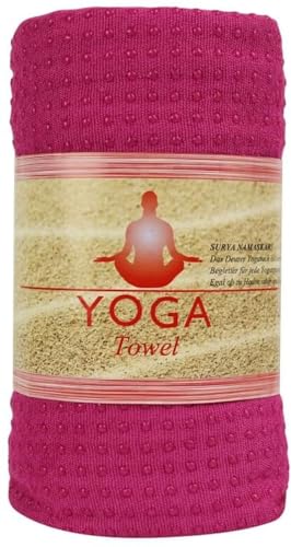 Deuser Sports Yogatuch mit Antirutschnoppen rot