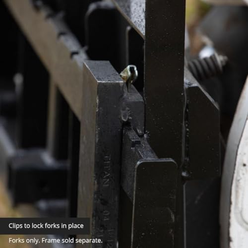 Titan Attachments 42in Pallet Fork Blades, 4,000 LB Load Capacity, Class II Forklift Blades