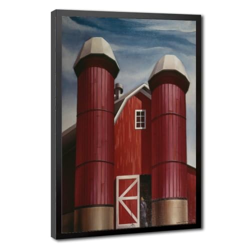 Toile The Silo par Edmund Lewandowski - Cadre à suspendre haut de gamme pour bureau