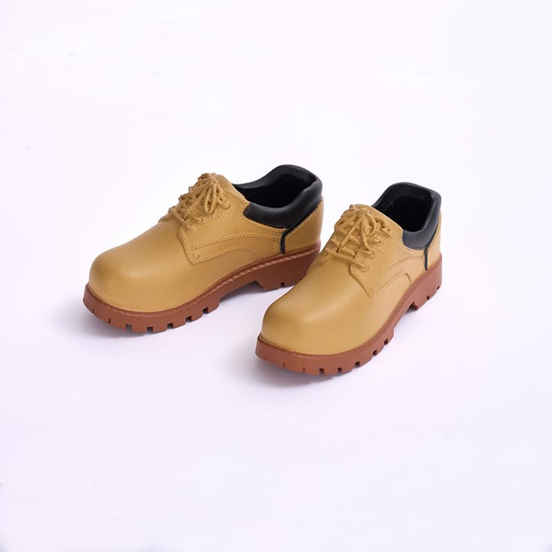 1/6 Scale Figure Work Shoes Sneakers PVC Shoe for 12 inch Male Action Figure Toy (Camel)