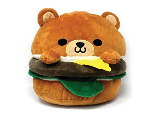 ABC PlushHamburger Bear 8" Soft Cute Design Cheese Burger for Decoration Food Party Gift