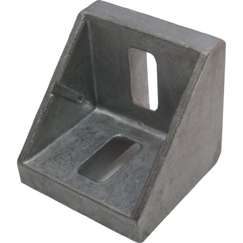 10 ángulos de aluminio, 45, 42 x 42 x 42 mm, ranura M8, aluminio