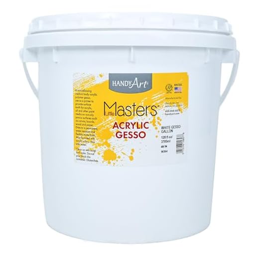 Handy Art Little Masters Economy Acrylic Gallon, White Gesso