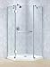 DreamLine SHEN-2040400 Prism-X 40 3/8 x 40 3/8 Inch Frameless Hinged Shower Enclosure