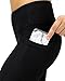 90 Degree By Reflex – Women’s High Waist Athletic Leggings with Smartphone Pocket - Black - Medium