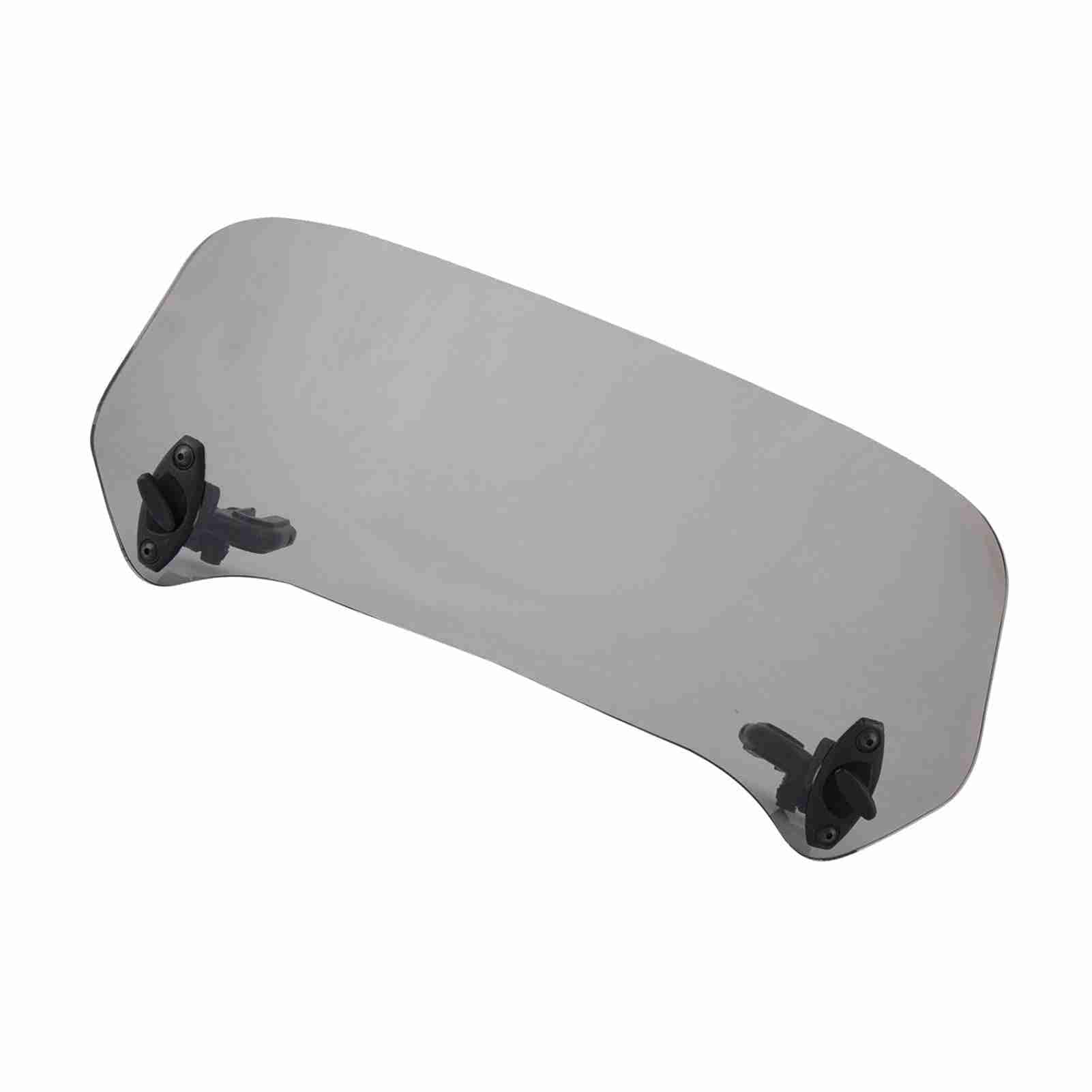 Deflectores y deflectores de Motocicleta, deflectores para Moto de alerón de Parabrisas, Universal, modificada, Clip Ajustable en Deflector de Viento Ajustable extensión (Humo)