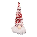 SYFUNLV Muñecas de Navidad, figuras decorativas de gnomos, decoración de Navidad, amigo invisible, Acción de Gracias, Pascua, Navidad, festival, regalo, adecuado para Navidad, (E)