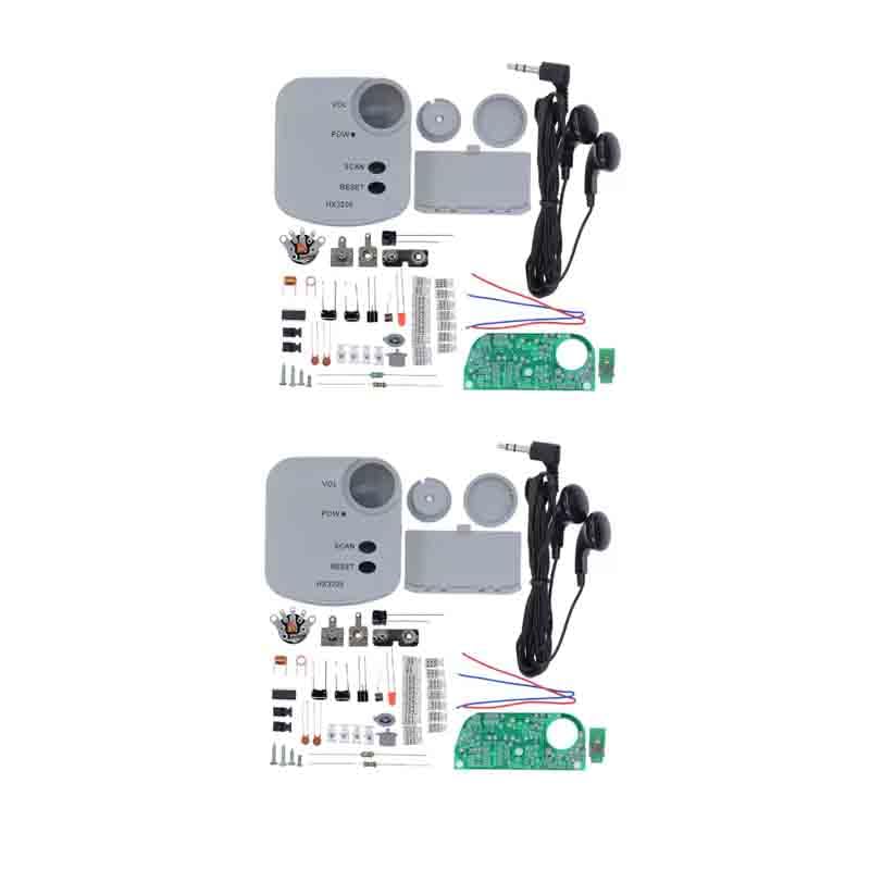 HX3208 Mini Walkman Electronic DIY Kit Patch Mounted Mini DIY Accessories Pack of 2