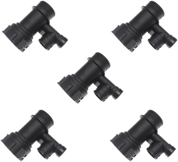 1/2/5/10x NW32/12-0° Upper Engine Radiator Coolant Hose Connector Flange Compatible With 3 Series E46 1998 2005 M47N 11532249778 Universal Fit Aftermarket Replacement(10 PCS)
