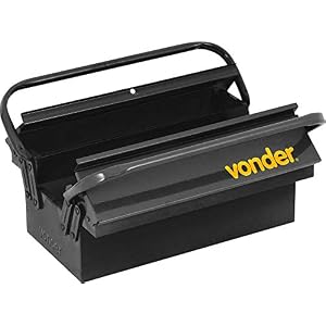 Vonder Caixa Metálica Para Ferramentas Com 3 Gavetas 40 X 19 X 16 Cm