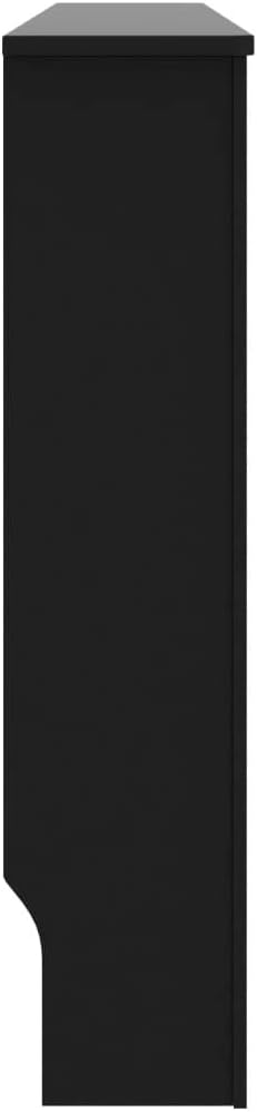 Radiator Cover Black 67.7"x7.5"x31.9" MDF,Heating Radiator Accessories-31.24lbs