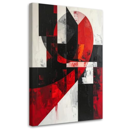 Lienzo mural abstracto en blanco y negro de 40x50 cm sin marco para decoración de dormitorios