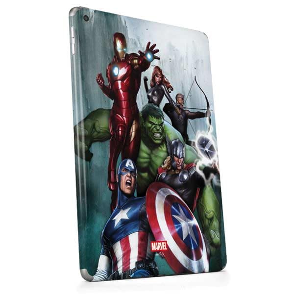Skinit Decal Tablet Skin Compatible with iPad 9.7in (2018) - Officially Licensed Marvel Avengers Assemble Design