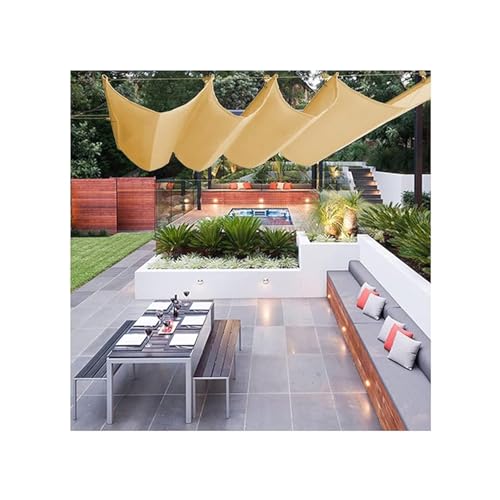 Auvent rétractable à vagues anti-chaleur pour couverture de pergola et toit - 2