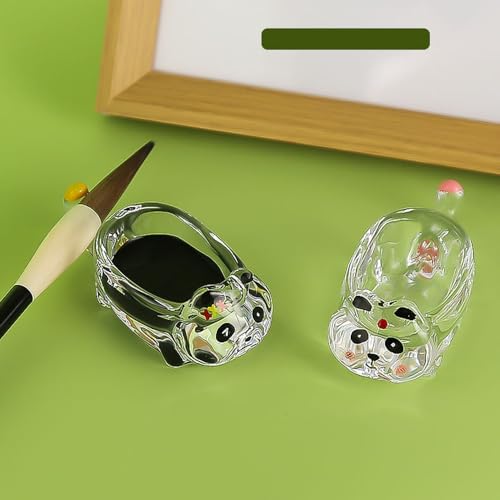 Recipiente Cristal para Polvo de Uñas Forma Panda miniatura 2