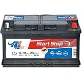 BIG Autobatterie 12V Start-Stop EFB 95Ah 900A/EN wartungsfrei ersetzt 90Ah 92Ah
