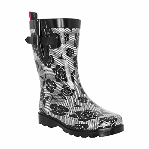 Capelli New York Ladies Mid-Calf Rubber Rain Boots