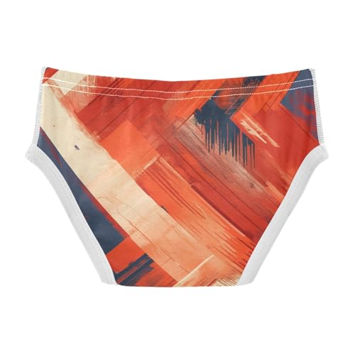 KLL Red Stripes Little Boys Comfort Briefs Underwear Breathable Undies2