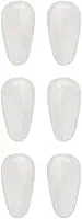 02 Par Plaqueta Adesiva Silicone Acetato Armação Óculos Diversos Modelos Preto ou Fosco Cola (Gota Fosca)