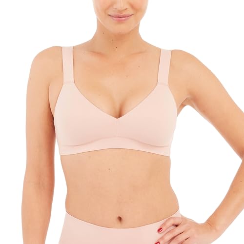 SPANX Smooth Bra-Llelujah! Lightly Lined Bralette - Wire-Free - Comfortable Support - Wireless Bra - Dig-Free Straps - Vintage Rose - Large