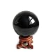 Mina Heal Obsidian Crystal Ball for Fengshui Ball, Meditation, Crystal Healing, Divination Sphere, Home Decoration, 100% Natural and Genuine (50 mm)