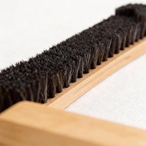 Professional Pool Table Brush 12-Inch | Soft Horsehair Bristles for Gentle & Efficient Cleaning - Reaches Tight Corners & Felt Surface, Essential Billiard Table Maintenance Tool - Thumbnail 2