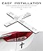 SCUARI 2PCS 3D Cross Stickers,Car Accessories Decals for Vehicles,Self Adhesive Cross Metal Car Emblem,2.5