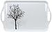 Corelle Coordinates by Reston Lloyd Melamine Rectangular Serving Tray with Handles, Timber Shadows