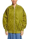 edc by ESPRIT Damen 072CC1G308 Jacke, 360/OLIVE, L