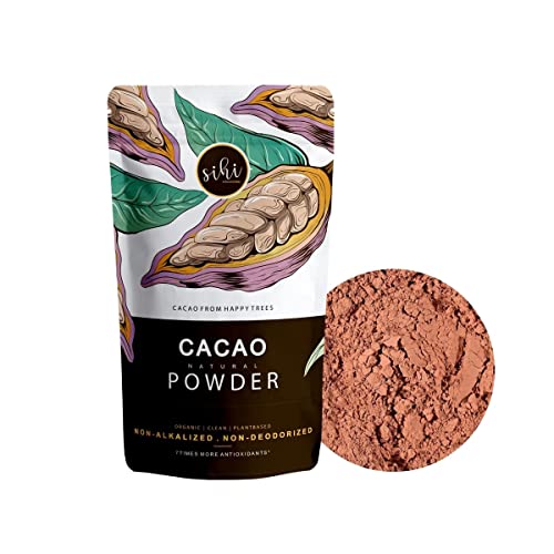 Image of Sihi Chocolaterie - Organic Cacao Powder (unsweetened) | Pure, fresh and natural | Physically pressed | Best for energy snacking /baking | High in antioxidants | Vegan - 150g (Pack of 5)