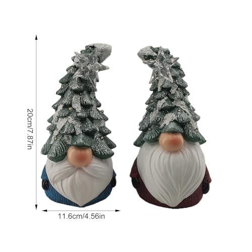 Veilleuse gnome LED multicolore et décoration de table de Noël - 3